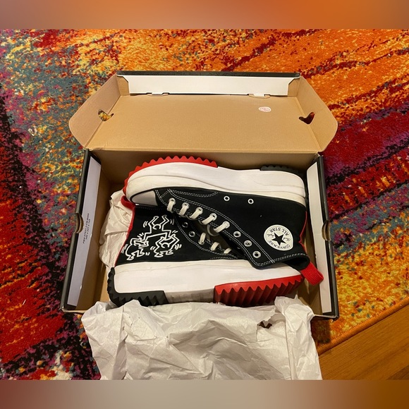 Kieth Haring x Converse Limit Edition Platform High Tops - Picture 5 of 6